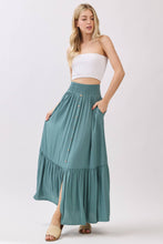 Load image into Gallery viewer, Ruffled Smocked Waist Tiered Maxi Skirt - VS3399B