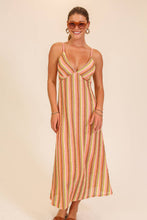Load image into Gallery viewer, Striped Crochet Vacation Dress