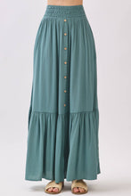 Load image into Gallery viewer, Ruffled Smocked Waist Tiered Maxi Skirt - VS3399B