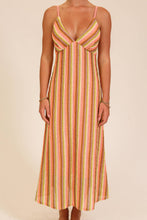 Load image into Gallery viewer, Striped Crochet Vacation Dress