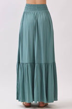 Load image into Gallery viewer, Ruffled Smocked Waist Tiered Maxi Skirt - VS3399B