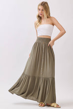 Load image into Gallery viewer, Ruffled Smocked Waist Tiered Maxi Skirt - VS3399B