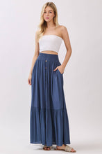 Load image into Gallery viewer, Ruffled Smocked Waist Tiered Maxi Skirt - VS3399B