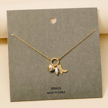Load image into Gallery viewer, Western Cowboy Boot Heart Pearl Charms Chain Necklace
