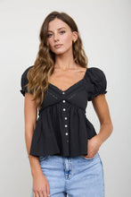 Load image into Gallery viewer, Bailey Black Lace Blouse
