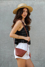 Load image into Gallery viewer, Plaid Lace Trim Side-Tie Crop Top

