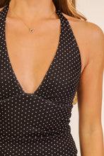 Load image into Gallery viewer, Polka Dot Mesh V-Neck Halter Top

