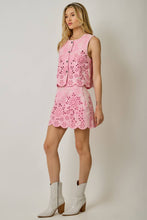 Load image into Gallery viewer, 71099 Embroidered Eyelet Washed Skort
