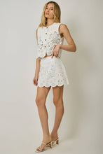 Load image into Gallery viewer, 71099 Embroidered Eyelet Washed Skort
