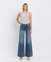 Load image into Gallery viewer, HIGH RISE A LINE WIDE LEG JEANS LV1633
