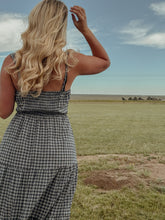 Load image into Gallery viewer, Ava Navy Plaid Maxi

