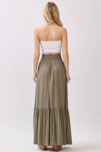Load image into Gallery viewer, Ruffled Smocked Waist Tiered Maxi Skirt - VS3399B
