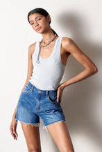 Load image into Gallery viewer, High Rise Stretch Denim Shorts

