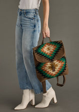 Load image into Gallery viewer, Brown &amp; Multicolored Western Backpack
