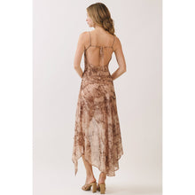 Load image into Gallery viewer, Marble Print Asymmetric Midi Dress
