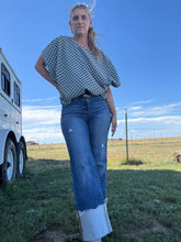 Load image into Gallery viewer, Crystal Wide Cuff Jean
