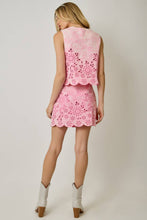 Load image into Gallery viewer, 71099 Embroidered Eyelet Washed Skort
