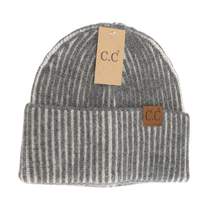 Contrasting Sriped Beanie