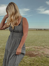 Load image into Gallery viewer, Ava Navy Plaid Maxi
