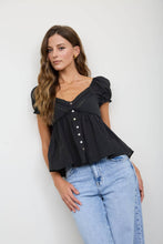 Load image into Gallery viewer, Bailey Black Lace Blouse
