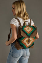 Load image into Gallery viewer, Brown &amp; Multicolored Western Backpack
