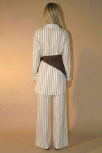 Load image into Gallery viewer, Striped Top Pants and Scarf Set
