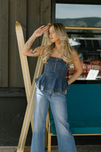 Load image into Gallery viewer, Denim Strapless Top

