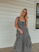 Load image into Gallery viewer, Ava Navy Plaid Maxi
