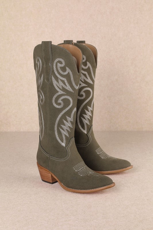 Nia Embroidered Cowgirl Boots