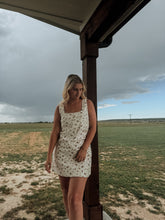 Load image into Gallery viewer, Floral Denim Mini Dress
