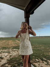 Load image into Gallery viewer, Floral Denim Mini Dress

