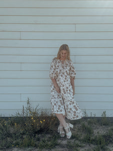Abstract Floral Midi