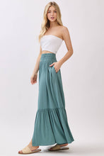 Load image into Gallery viewer, Ruffled Smocked Waist Tiered Maxi Skirt - VS3399B
