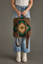 Load image into Gallery viewer, Brown &amp; Multicolored Western Backpack
