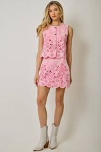 Load image into Gallery viewer, 71099 Embroidered Eyelet Washed Skort
