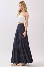 Load image into Gallery viewer, Ruffled Smocked Waist Tiered Maxi Skirt - VS3399B
