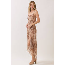Load image into Gallery viewer, Marble Print Asymmetric Midi Dress
