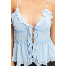 Load image into Gallery viewer, Layered Tie-Front Cami
