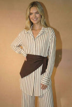 Load image into Gallery viewer, Striped Top Pants and Scarf Set
