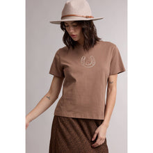 Load image into Gallery viewer, HORSESHOE WESTERN GRAPHIC CREW NECK TEE / WL26-13283
