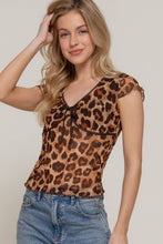 Load image into Gallery viewer, Leopard Printed Mesh Top
