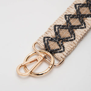 Wave Pattern Straw Wristband/Key Chain