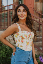 Load image into Gallery viewer, Chloe Floral Corset Top
