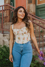 Load image into Gallery viewer, Chloe Floral Corset Top
